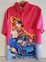 Rat Fink Button Down Shirt, Size XL