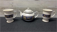 Tetley Teapot With 2 Mugs