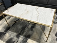 Marble Top Gold Frame Coffee Table