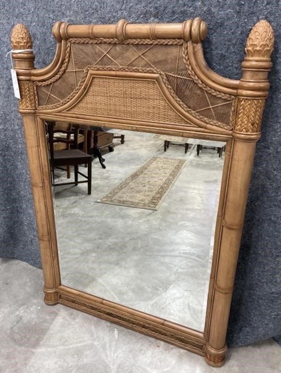 New Capris Furniture , Bamboo Style Wall Mirror