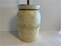 Butter Churn "Tacoma Wash. Pottery" 24in W/Stick