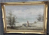 DuBois Impressionist Oil on Canvas Framed to
