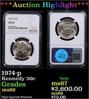 ***Auction Highlight*** NGC 1974-p Kennedy Half Do