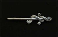 BIRKS STERLING Silver Vintage Dirk Brooch