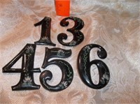 Vtg Hand Painted House Numbers