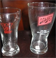 Retro Schlitz & WI Badger Beer Glasses