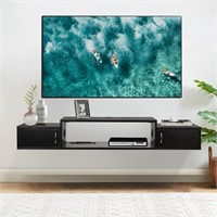 E8168  Richya TV Stand Wall Mounted, 55" Black