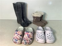 4- Pair Shoe & Boots, See Description For Sizes