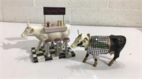 Two Decorative Cow Figurines K15A