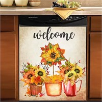 Sunflower Dishwasher Decal  23W x 26H Magnet