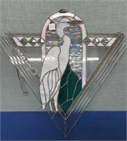 Stained Glass Style Wall Art , Water Bird ,