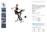 E8181  Wonder Maxi Exercise Bike, White