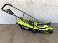 RYOBI Electric Lawn Mower, 13in Cut