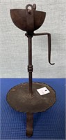 Vintage German Primitive Oil Lamp