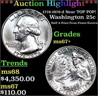 ***Auction Highlight*** 1776-1976-d Washington Qua