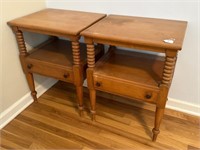 Pair of Single Drawer Stands