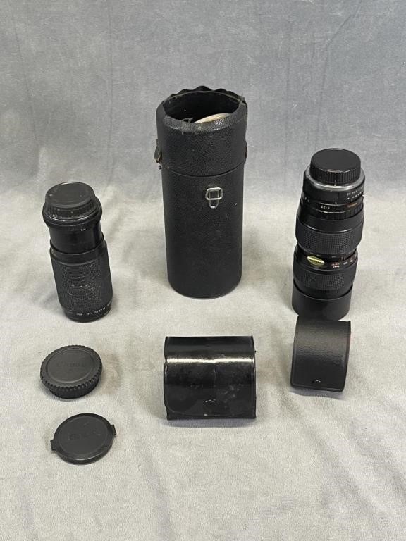 4 Vintage Japanese Camera Lenses