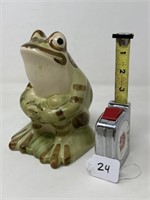Brush Seated Frog 7"H