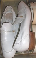 Men's Retro Florsheim Wht Leather Loafers