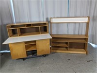 2 Piece Wooden Workshop Table