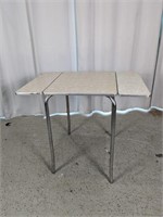 Vtg Airstream Table w/ Fold Down Sides