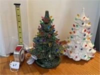 2-Ceramic Christmas Trees