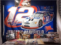 Large Jeremy Mayfield Banner, Career Card Files