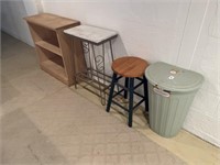 Stool, Bookcase, Trash Can, Stand