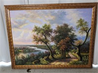 Framed Oil Painting by "Harvey"