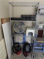 Wire Shelf on Wheels (NO CONTENTS)