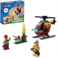 LEGO City Fire Helicopter, 60318, Ages 4+, 53 Piec