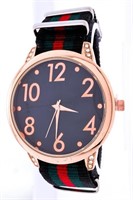 Ladies Quartz Watch Nylon Band