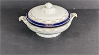 Antique Alfred Meakin Blue & White Tureen