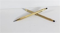 2 Vtg Cross 10k & 12k  Mechanical Pencils