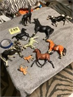 Plastic horse lot