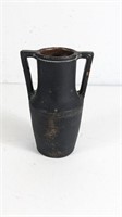 Antique Primitive Redware Double Handled Vase
