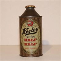 Keeley Half and Half Cone Top Beer Can Chicago IL