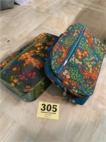 Two vintage 1970s overnight bags