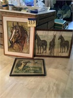 Three horse prints