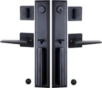 Newbang Matte Black Door Handle Set (Only Dummy Se