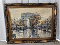 Framed French Oil Painting