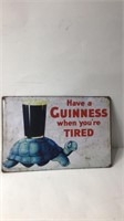 Vintage Tin Sign Guinness U15E