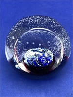 Signed Scottish Art Glass Paper Weight