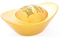 Gold Chinese Money Pot