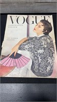 Vogue Magazine 50c June 1953 With Large Amount Of