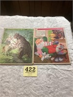 Vintage frame tray puzzles