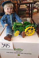 Danbury Mint Billy, John Deere Doll & Tractor