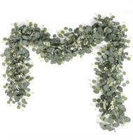 Two pack of Artificial Eucalyptus Garland with