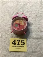 Battery operated Barbie alarm clock