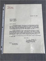 Original Signed Lawren Harris Letter